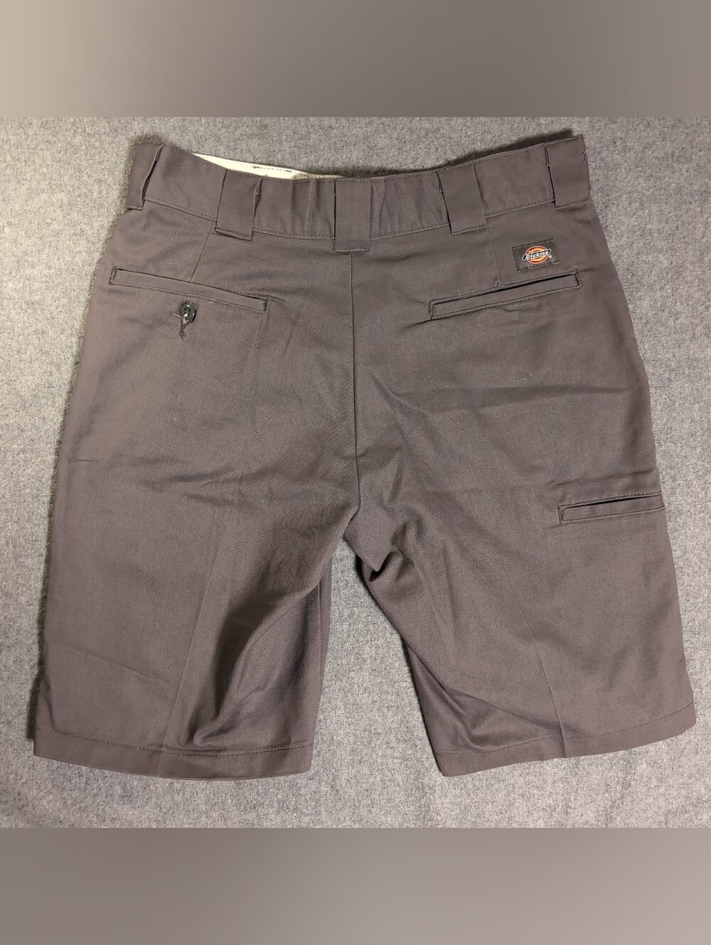 DICKIES Flex Regular Fit Mens Size 32 Skater Work Shorts Grey Skatewear